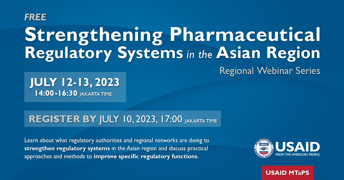 Webinar Series: Strengthening Pharmaceutical Regulatory Systems in the ...