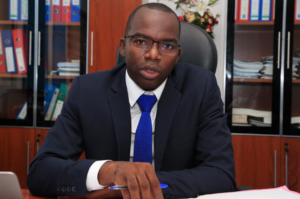 Photo of Dr. Shalom in his office in Yaoundé